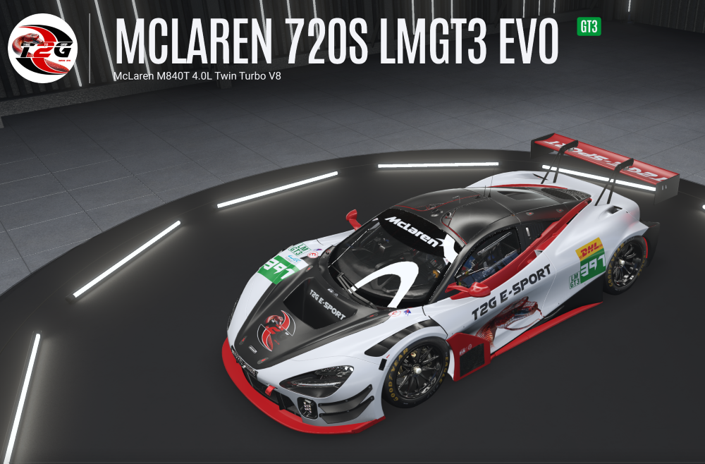 Peinture Mclaren 720S LMGT3 Evo